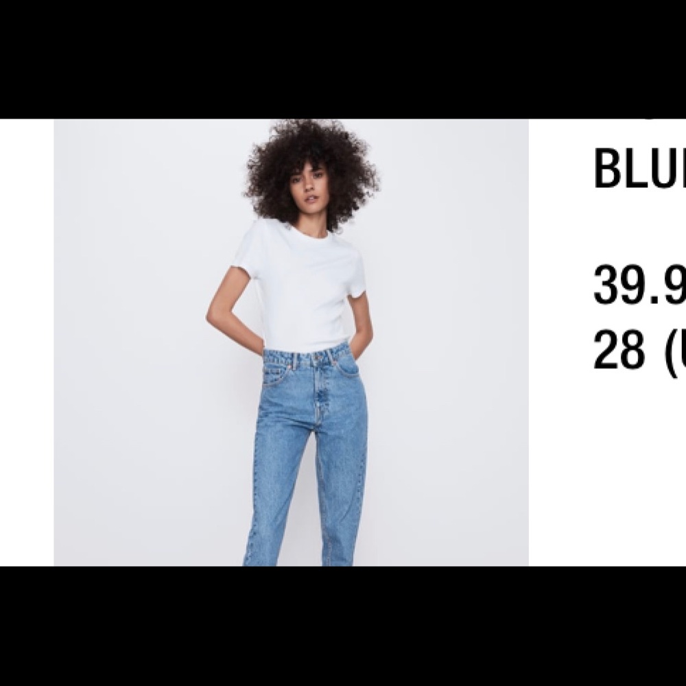 Mom jeans by Zara